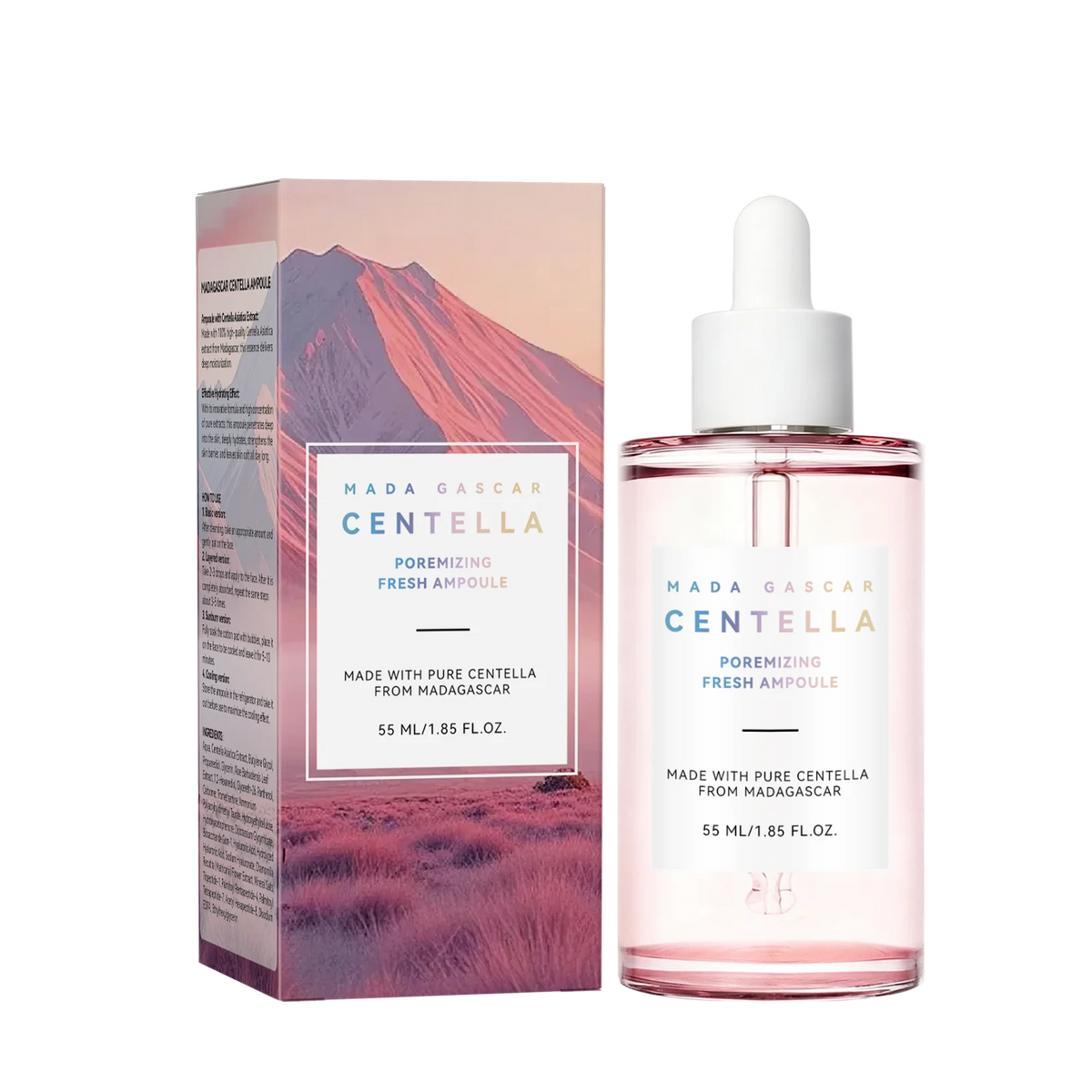 Centella Asiatica Tea Essence 55ml Soothing Skin Relief Hydrating Face Serum Calming Moisture Pores Face Care Essence