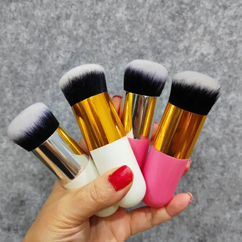 New Fashion Chubby Pier Foundation Brush Flat Cream Makeup Brushes Professional Cosmetic Brush highlight brush loose powder brus