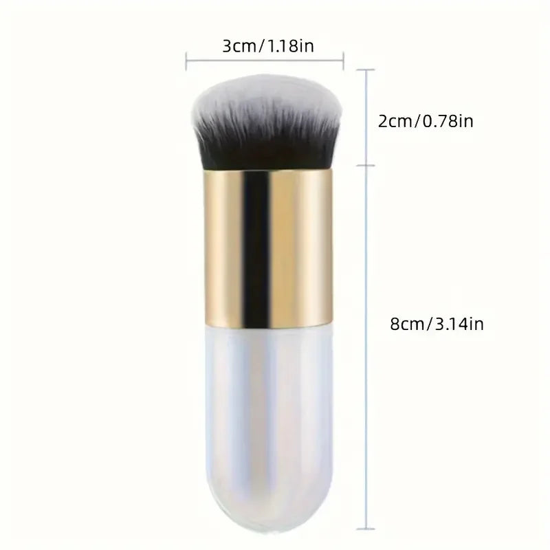 New Fashion Chubby Pier Foundation Brush Flat Cream Makeup Brushes Professional Cosmetic Brush highlight brush loose powder brus