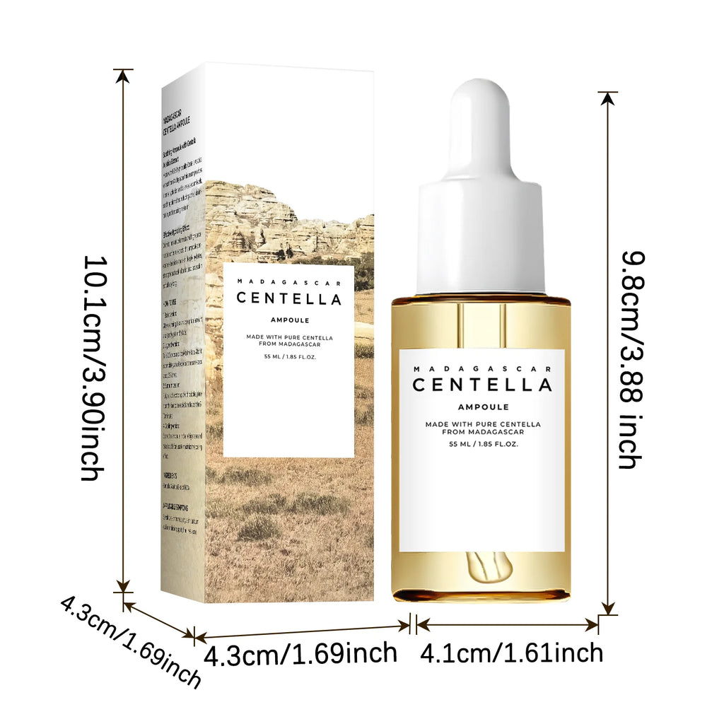 Madagascar Centella Ampoule 55ml – Pure Centella Asiatica Extract for Intense Hydration, Calming Redness & Sensitive Skin Care