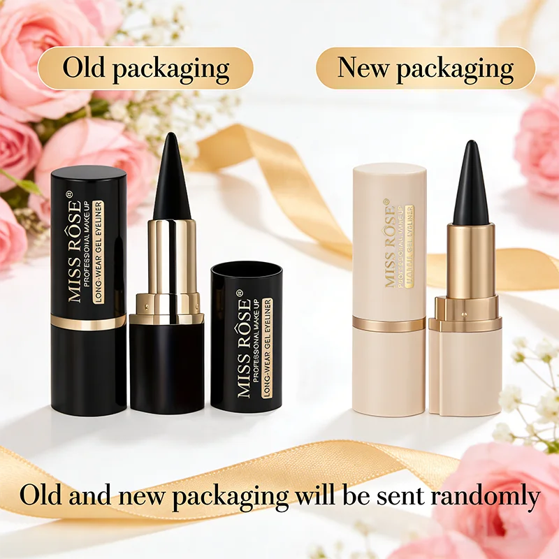 Gel Eyeliner, Quick-Dry Matte Smudge Proof Waterproof Eye-liner Pencil For Women Girls Daily Party Stage Makeup