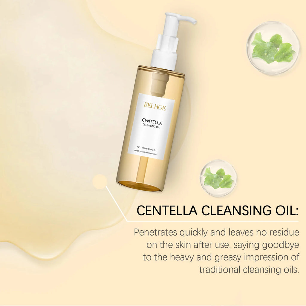 Centella Skincare Set Cleansing Oil Face Wash Serum Barrier Repair Soothing Hydrating Facial Care Kit For All Skin Types Korean
