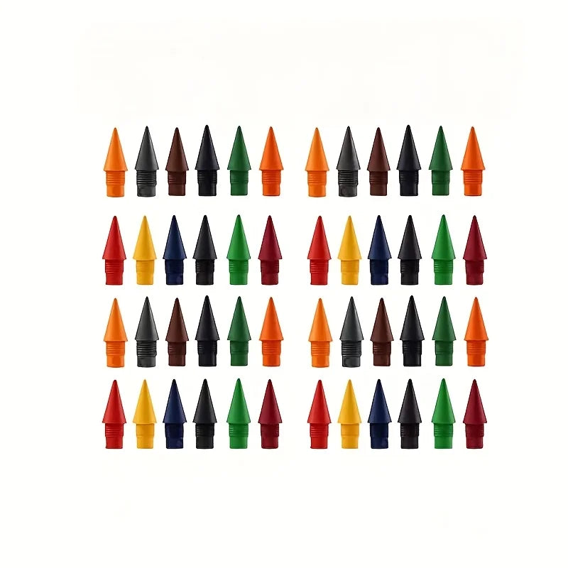 10 Colored Sketch Drawing Pencils with 48 Replaceable Nibs, Multi-Color Art Pencil Set, Portable Painting Supplies for Sketching