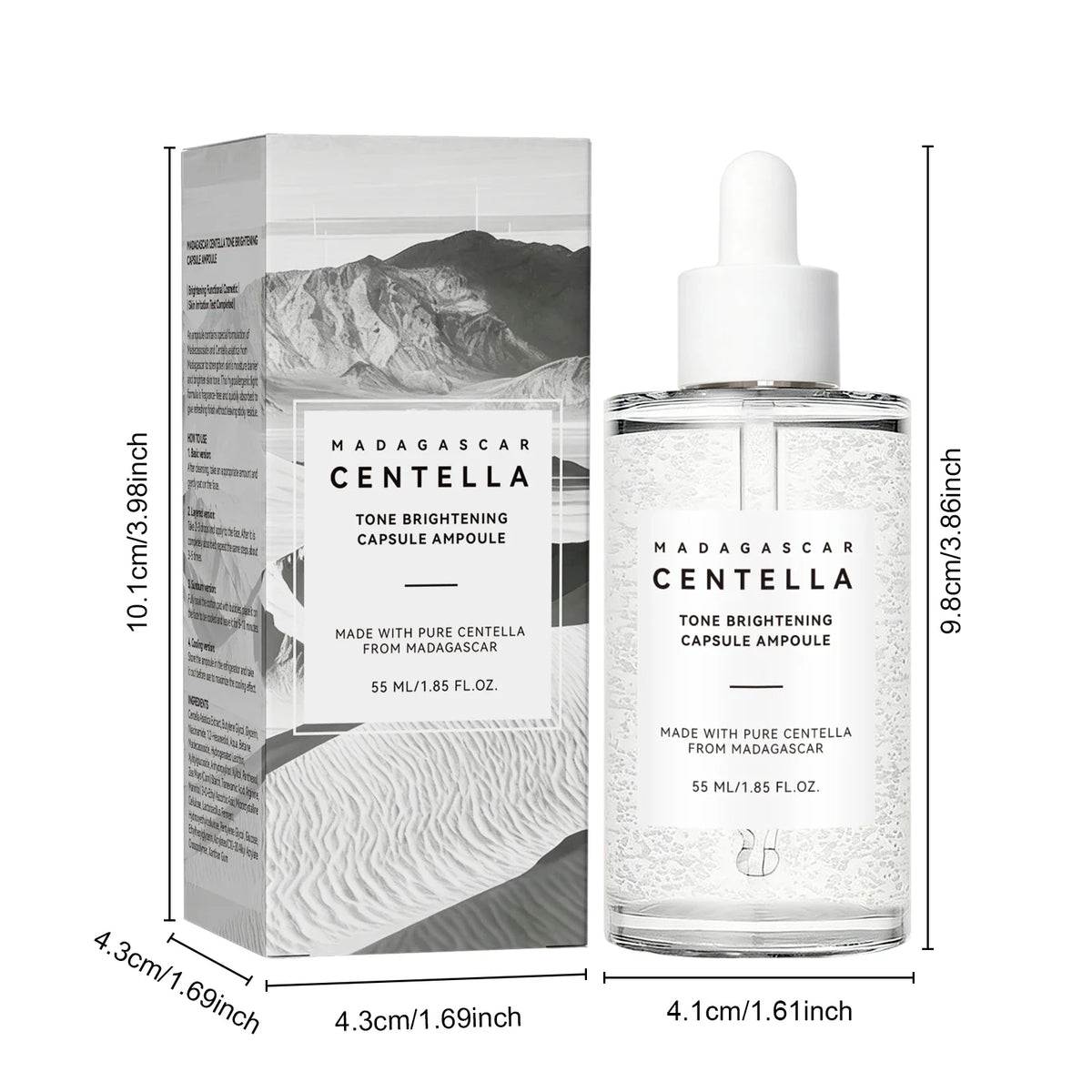 Centella Asiatica Tea Essence Soothing Serum Hydrating Face Pore Minimizing Calming Moisture Skin Relief Balancing Care Essence