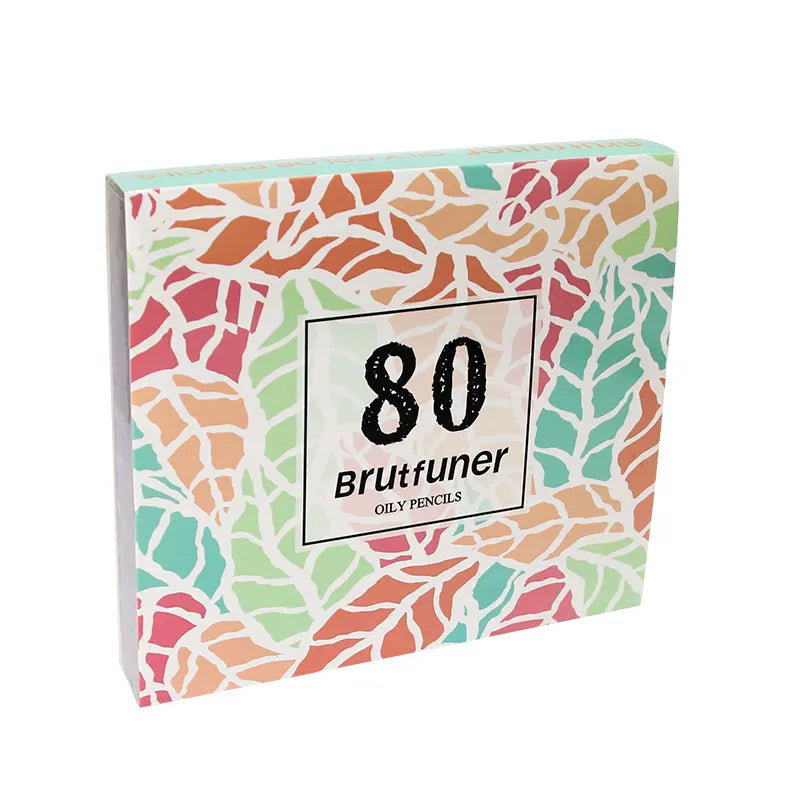 80 Colors Assorted Soft Tone Oil Coloring Pencils in Box Hand Drawing Graffiti Art Student stationery