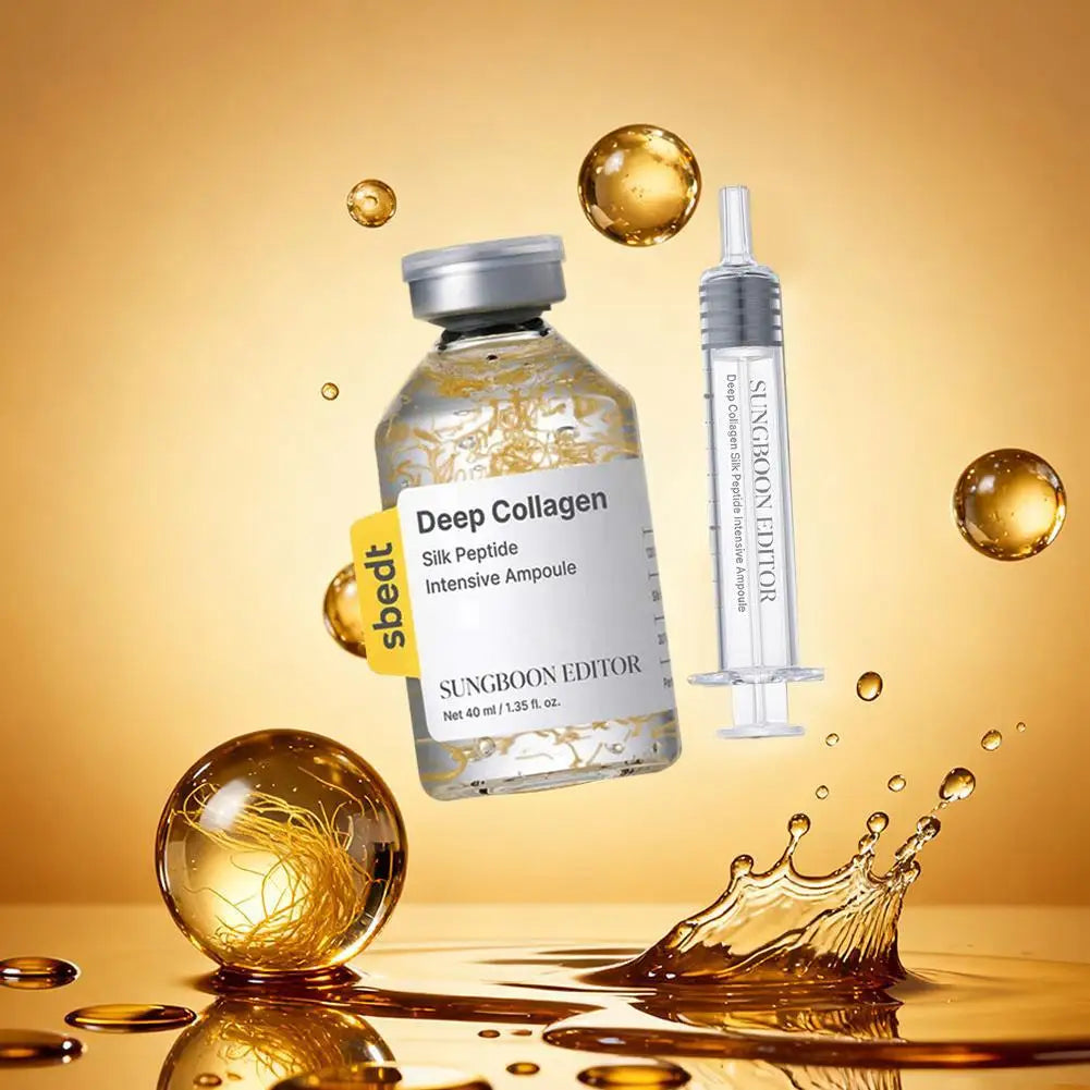 Korean Sbect Skin Care Kit - Deep Collagen Silk Peptide Ampoule, Power Boosting Cream In Serum, Retinol Capsule Cream, Brighten