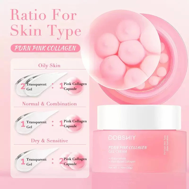 Niacinamide Hydrolyzed Collagen Deep Hydrating Jelly Cream Moisturizer Plump Moisturizing And Nourishing Skin Care Cream