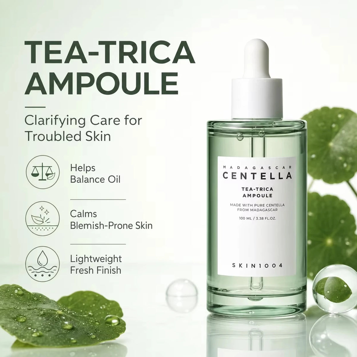 SKIN1004 Centella Ampoule Set 6 Types Korean Skincare for Sensitive Skin Soothing, Acne Pore Care Brightening & Barrier Repair