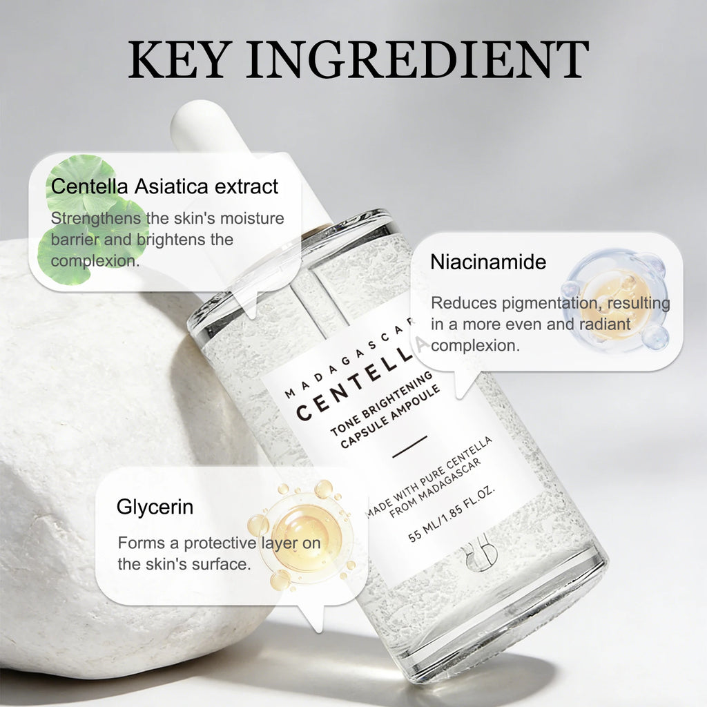 Centella Asiatica Tea Essence 55ml Soothing Skin Relief Hydrating Face Serum Calming Moisture Pores Face Care Essence