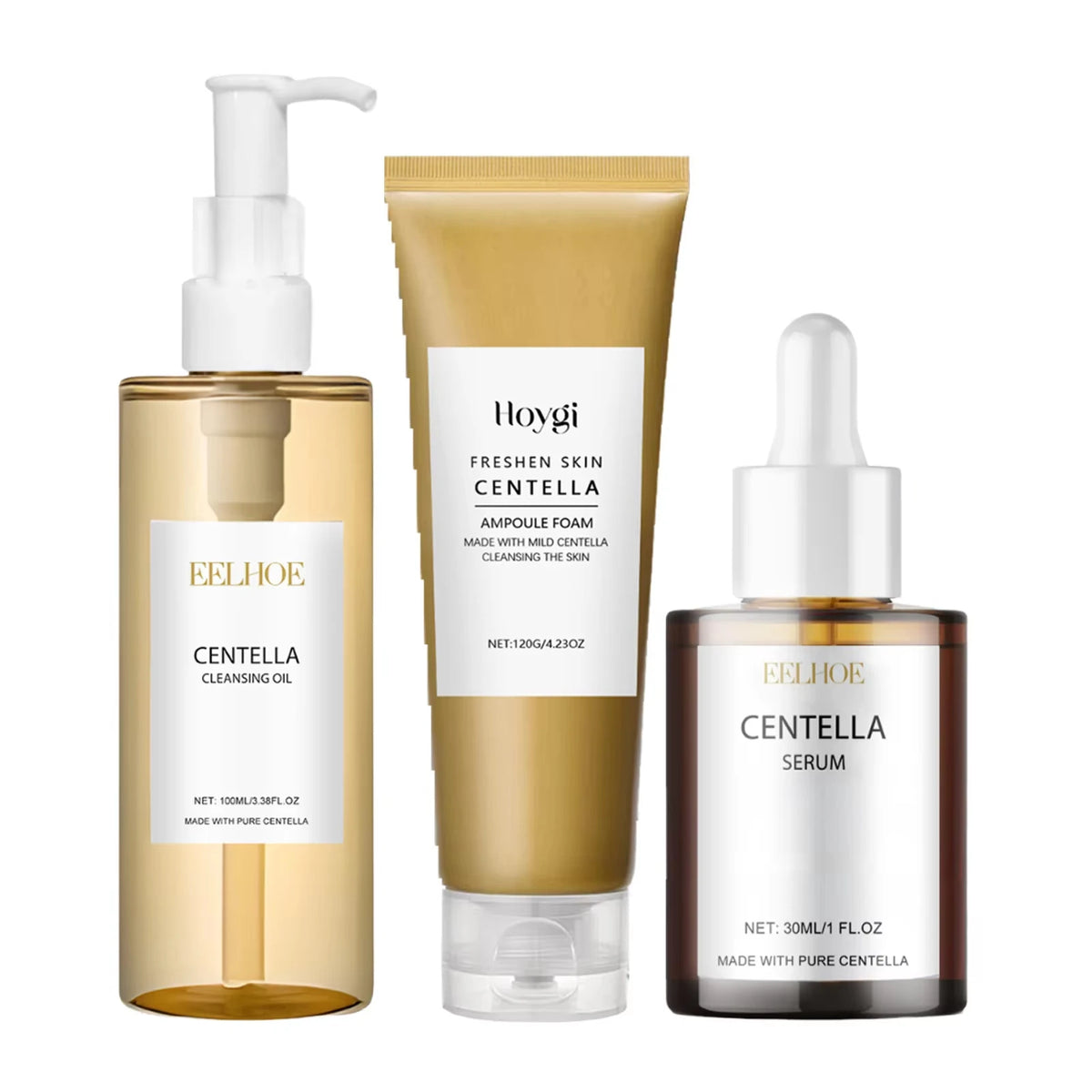 Centella Skincare Set Cleansing Oil Face Wash Serum Barrier Repair Soothing Hydrating Facial Care Kit For All Skin Types Korean