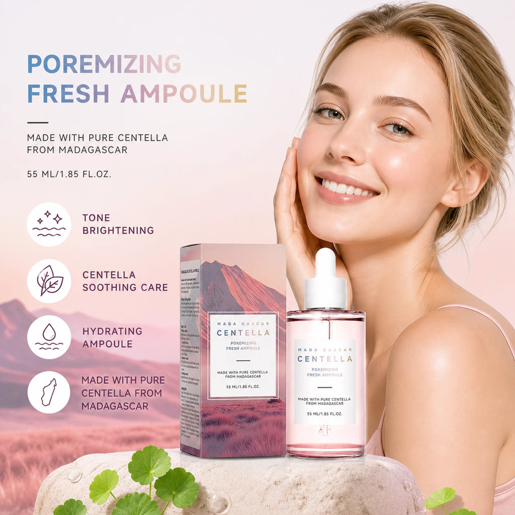 Madagascar Gotu Kola Calming Essence 55ml - For Sensitive & Acne-Prone Skin, Reduces Breakouts & Provides Deep Hydration.