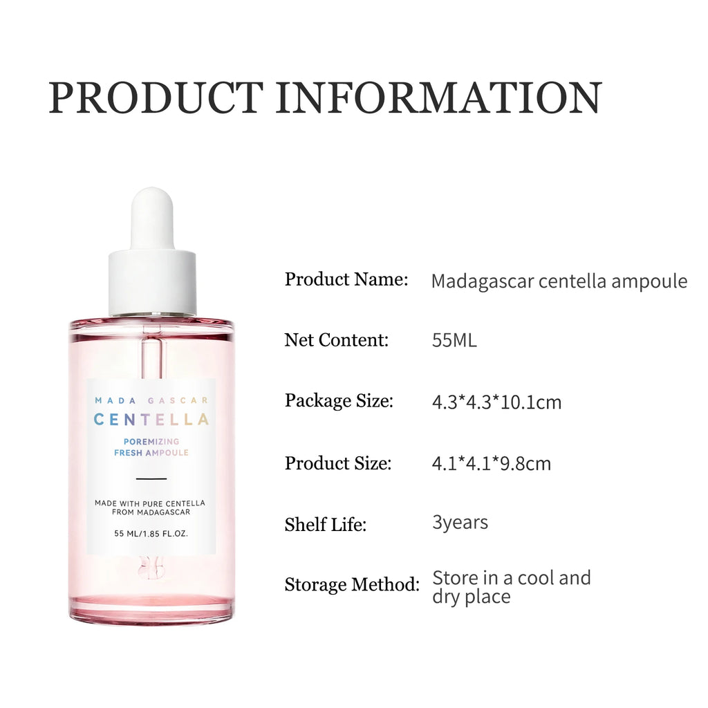 Madagascar Gotu Kola Calming Essence 55ml - For Sensitive & Acne-Prone Skin, Reduces Breakouts & Provides Deep Hydration.
