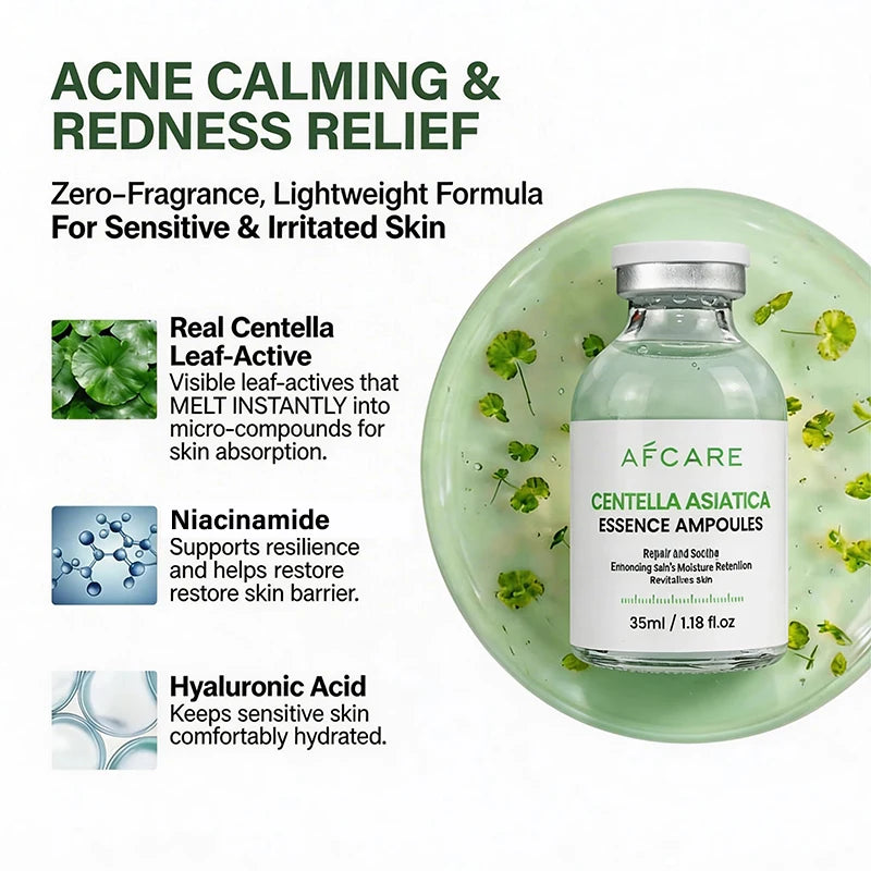 Centella Asiatica Soothing Serum Rapid Hydrating Calming Serum  Advanced Barrier Repair for Sensitive Skin Korean Skin Care