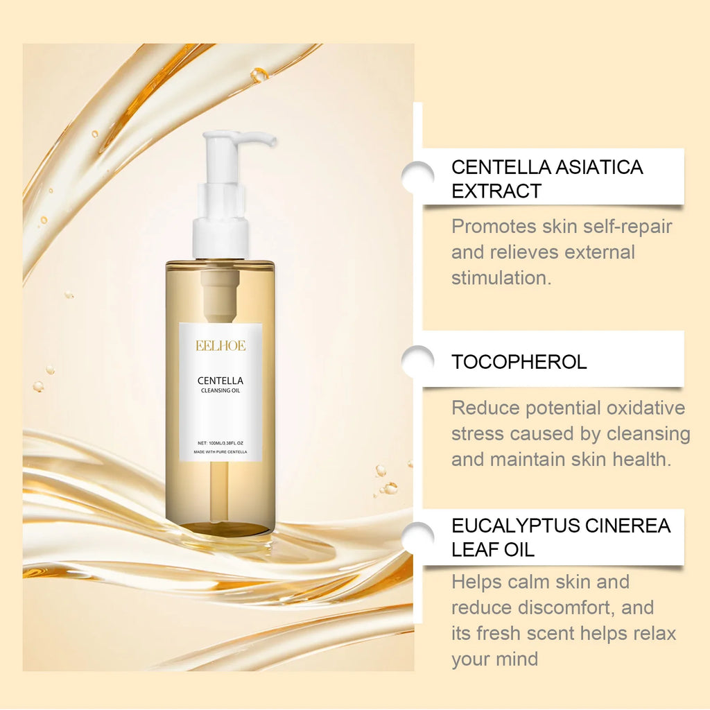 Centella Skincare Set Cleansing Oil Face Wash Serum Barrier Repair Soothing Hydrating Facial Care Kit For All Skin Types Korean