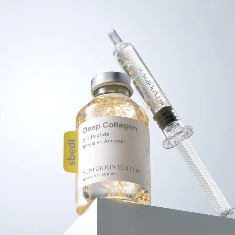 Korean Sbect Skin Care Kit - Deep Collagen Silk Peptide Ampoule, Power Boosting Cream In Serum, Retinol Capsule Cream, Brighten