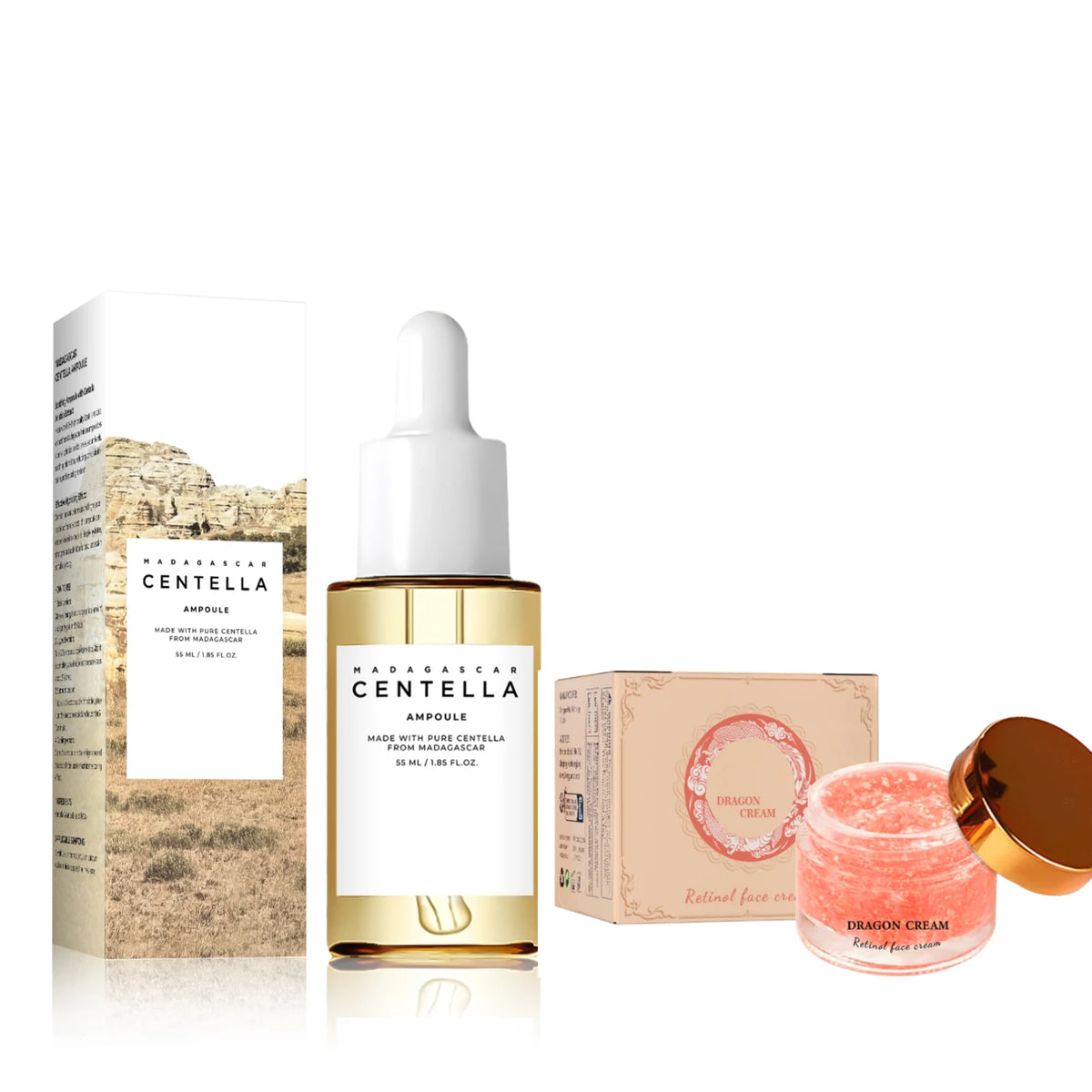Madagascar Centella Asiatica Serum 55ml - Sensitive Skin Soothing Formula with Acne Fighting, Deep Moisturizing Benefits for Fac