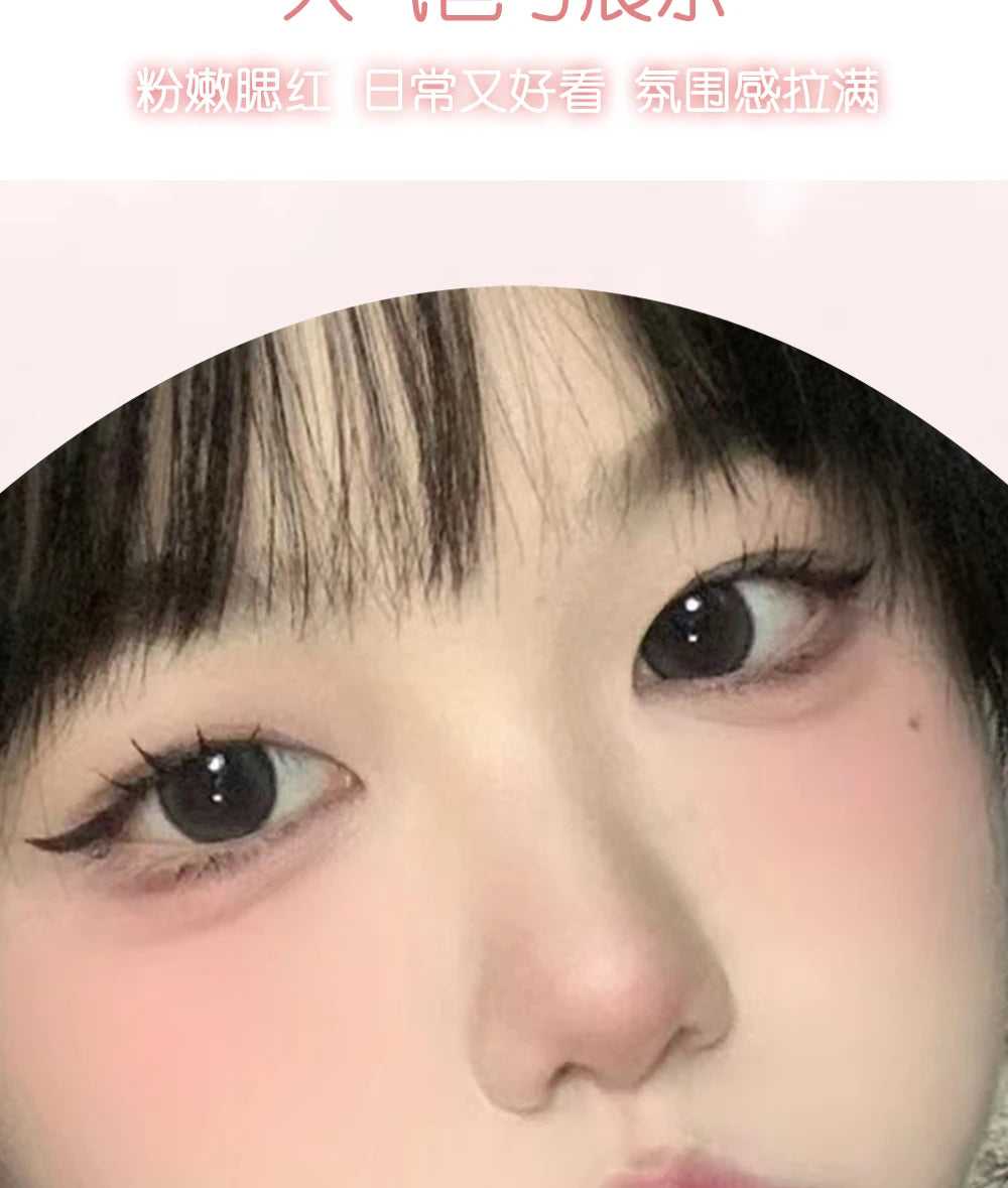 HISYI three-color blush matte natural nude makeup brightens the appearance and brightens the color. Three-color blush plate