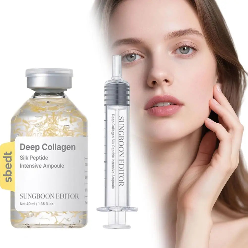 Korean Sbect Skin Care Kit - Deep Collagen Silk Peptide Ampoule, Power Boosting Cream In Serum, Retinol Capsule Cream, Brighten