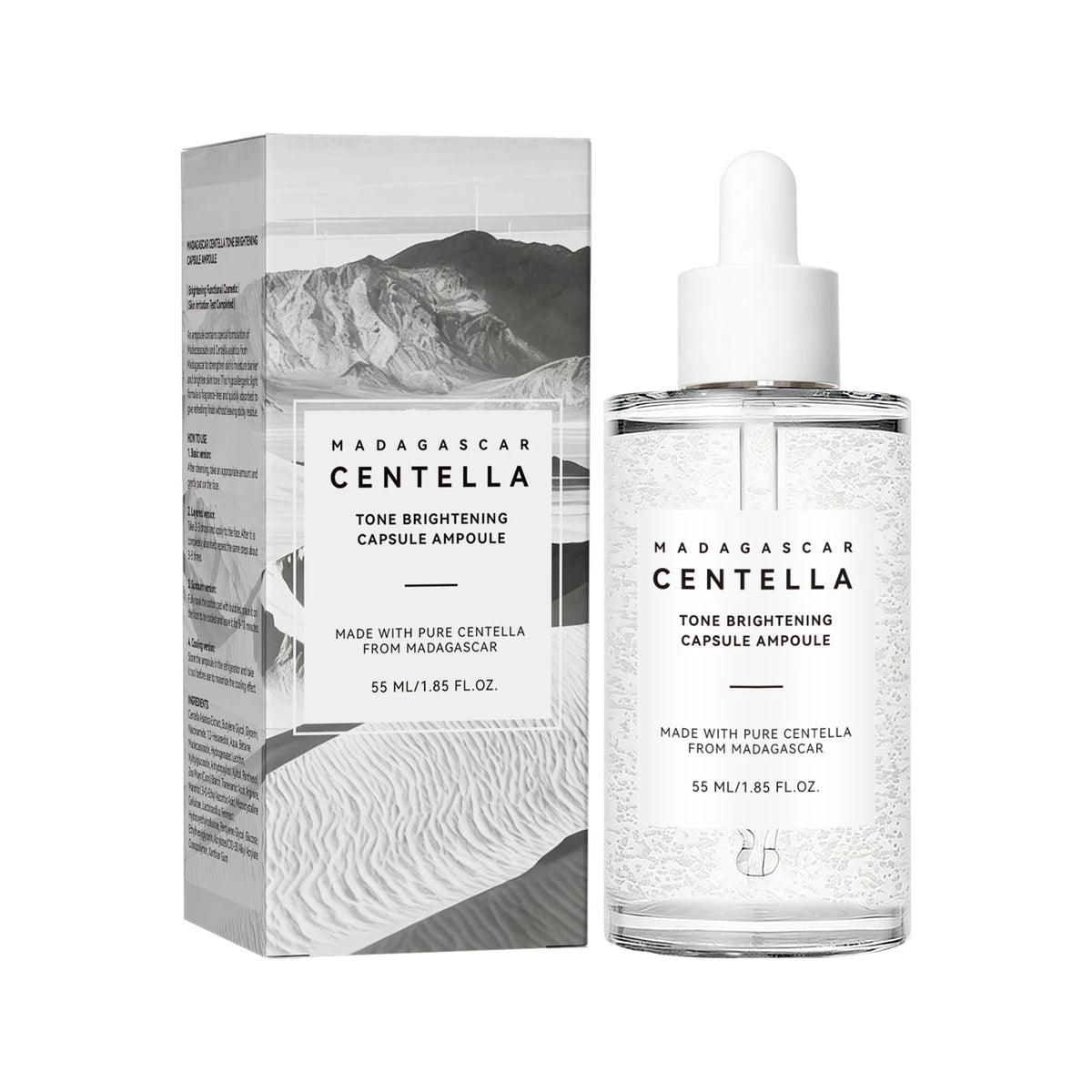 Centella Asiatica Tea Essence 55ml Soothing Skin Relief Hydrating Face Serum Calming Moisture Pores Face Care Essence