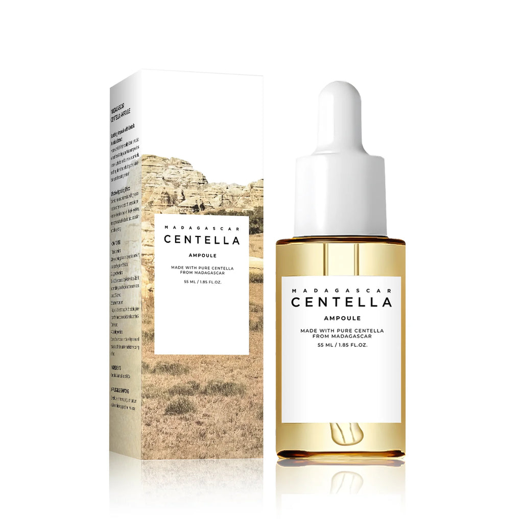 Madagascar Centella Asiatica Serum 55ml - Sensitive Skin Soothing Formula with Acne Fighting, Deep Moisturizing Benefits for Fac
